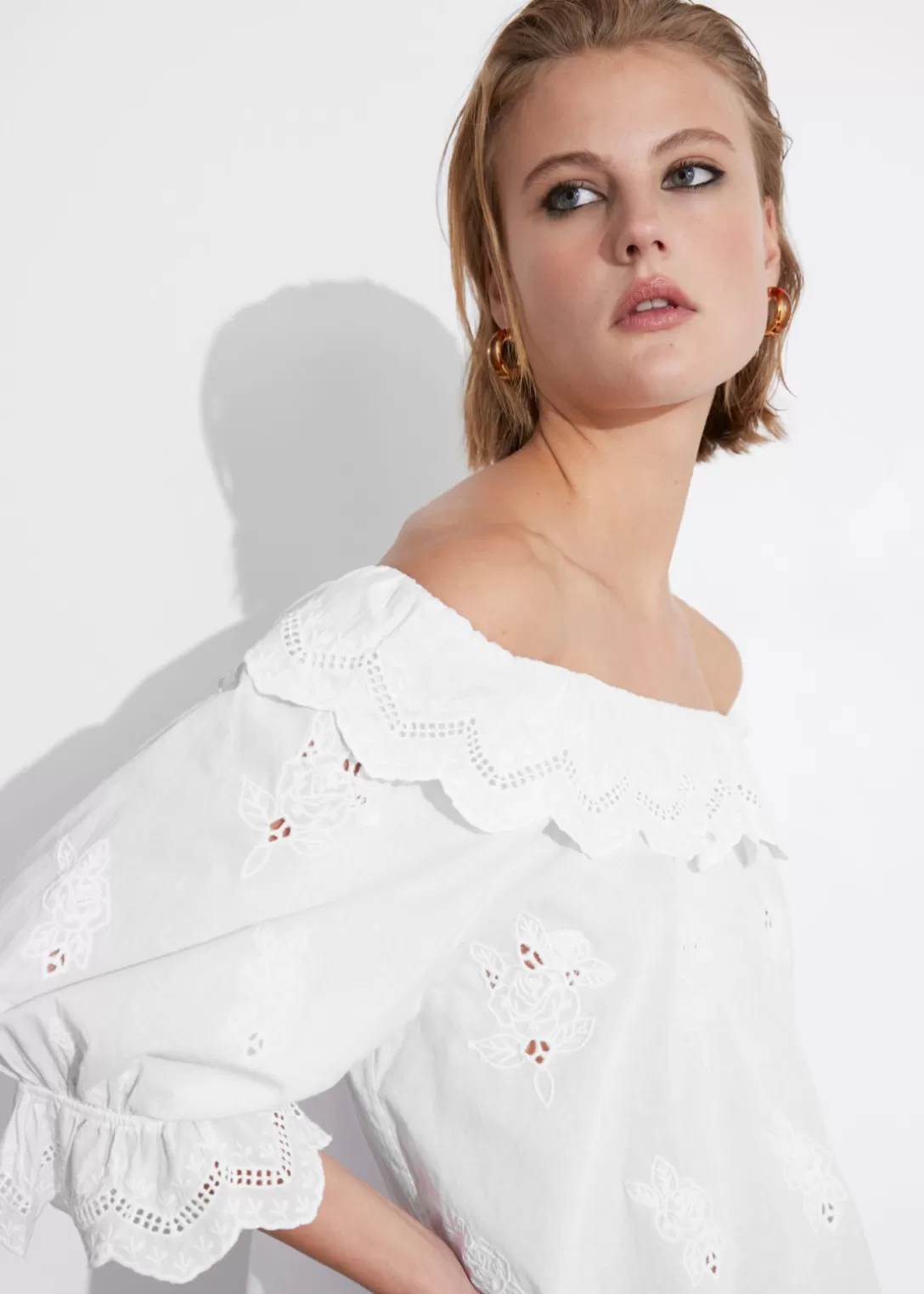 & Other Stories Blouse Brodée Flash Sale