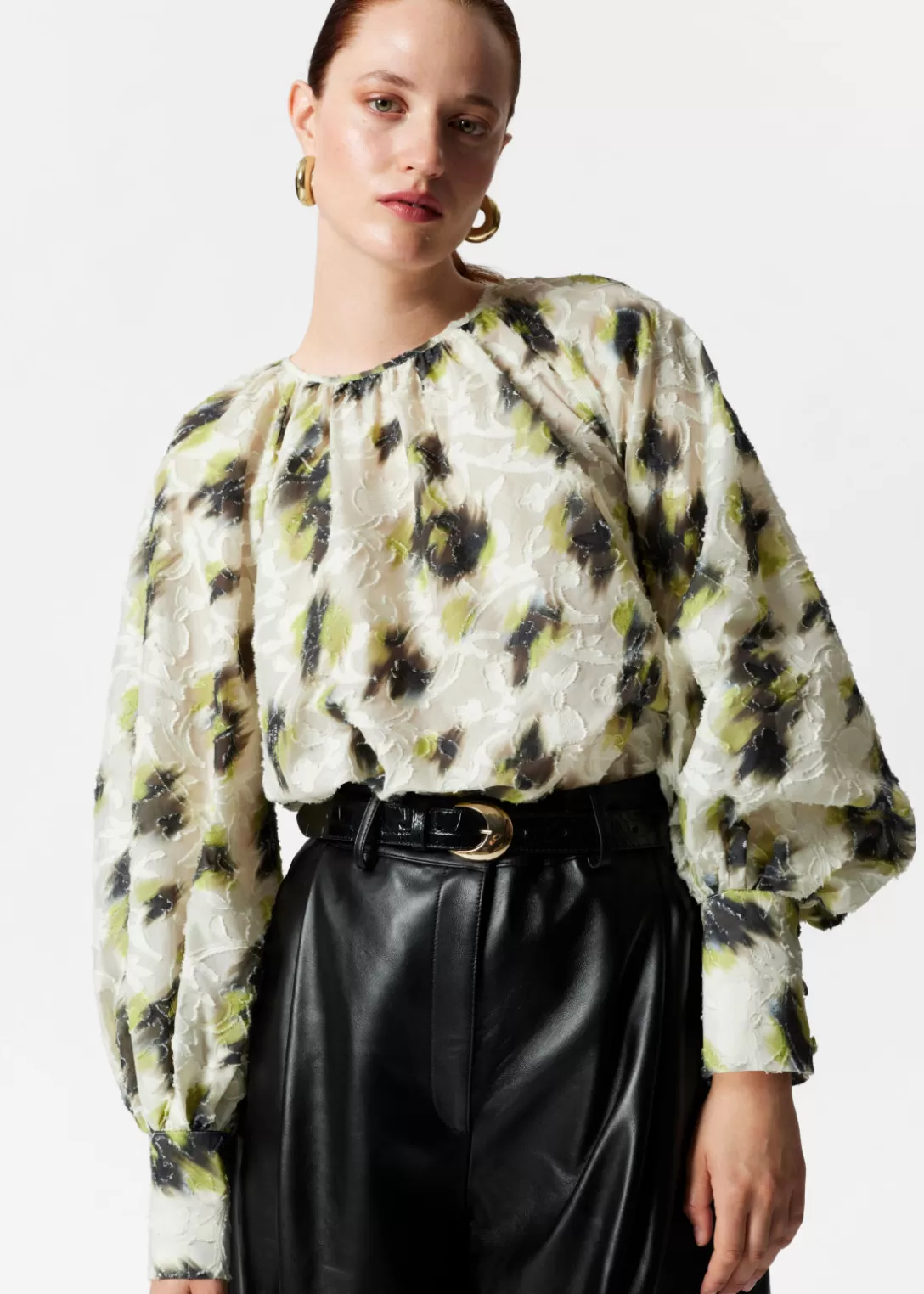 & Other Stories Blouse Imprimée Imprimé blanc Store