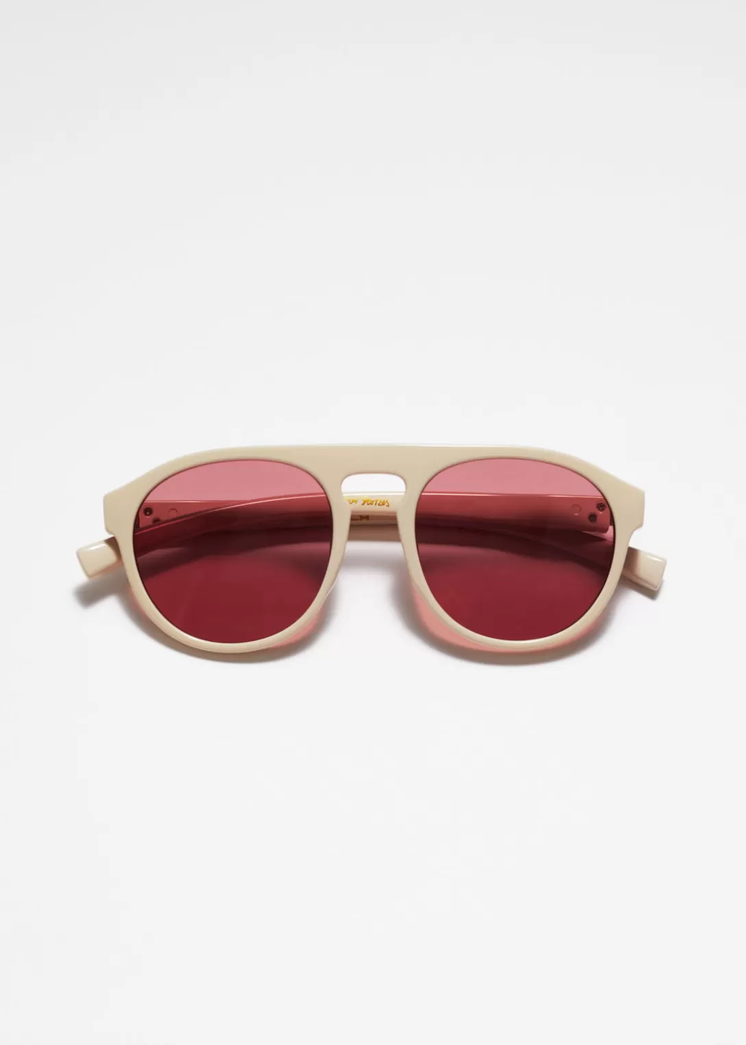 & Other Stories Lunettes De Soleil Arrondies De Style Aviateur Cheap