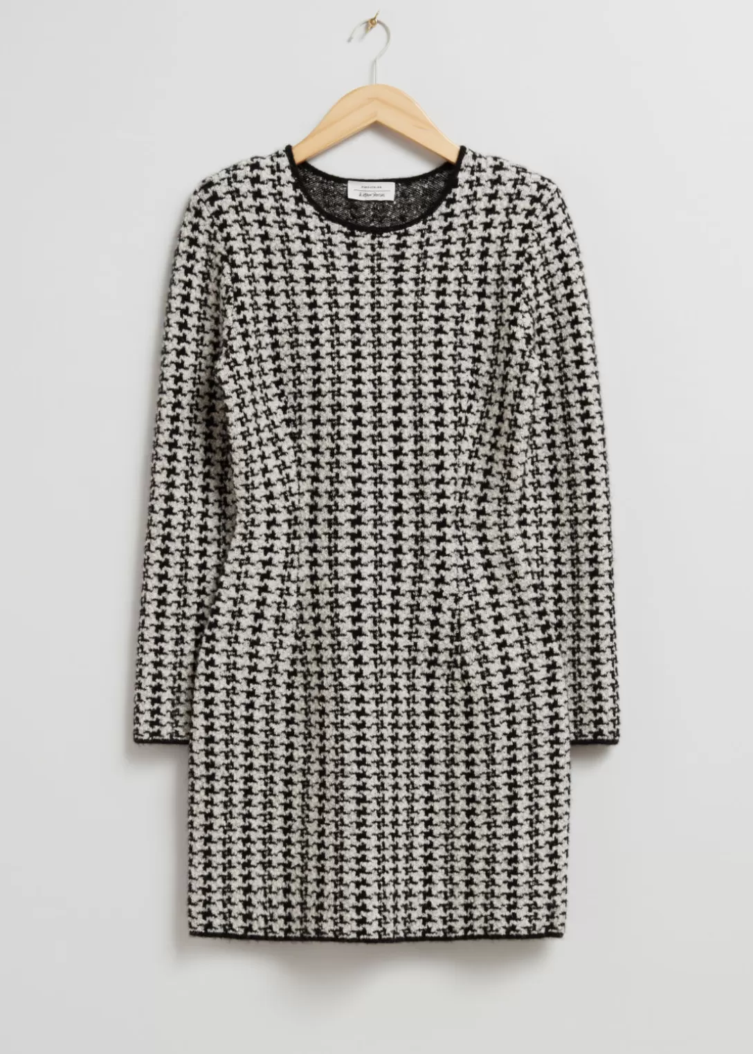 & Other Stories Robe Courte En Tweed Pied-de-poule noir/blanc Flash Sale