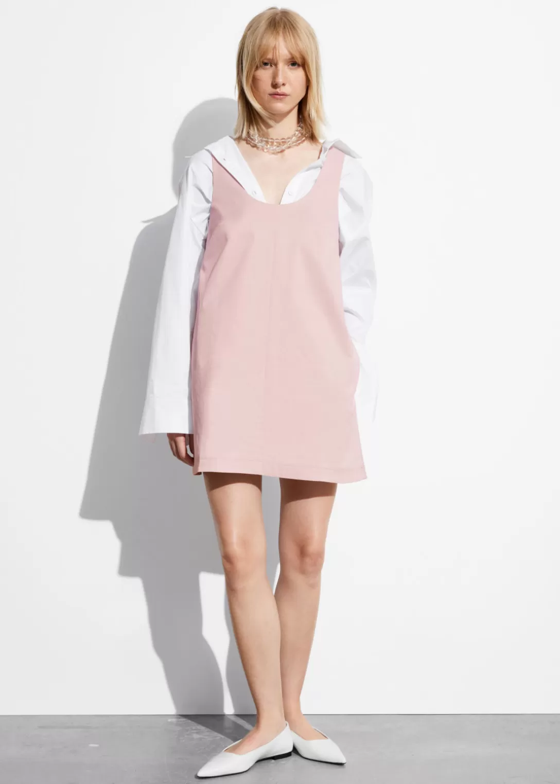 & Other Stories Robe Courte Sans Manches Rose Store