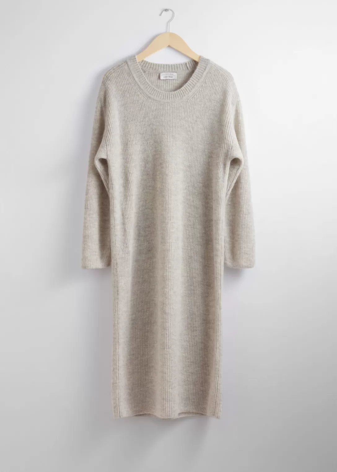 & Other Stories Robe Midi Oversize En Maille Taupe Best