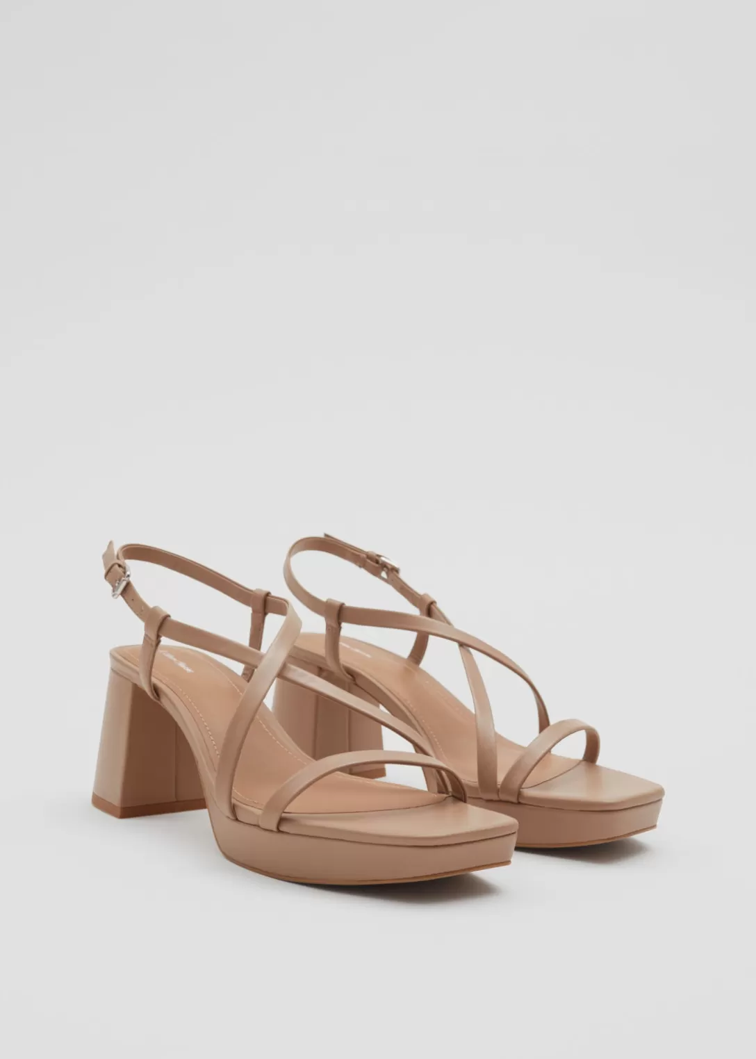 & Other Stories Sandales à Brides En Cuir Beige Cheap