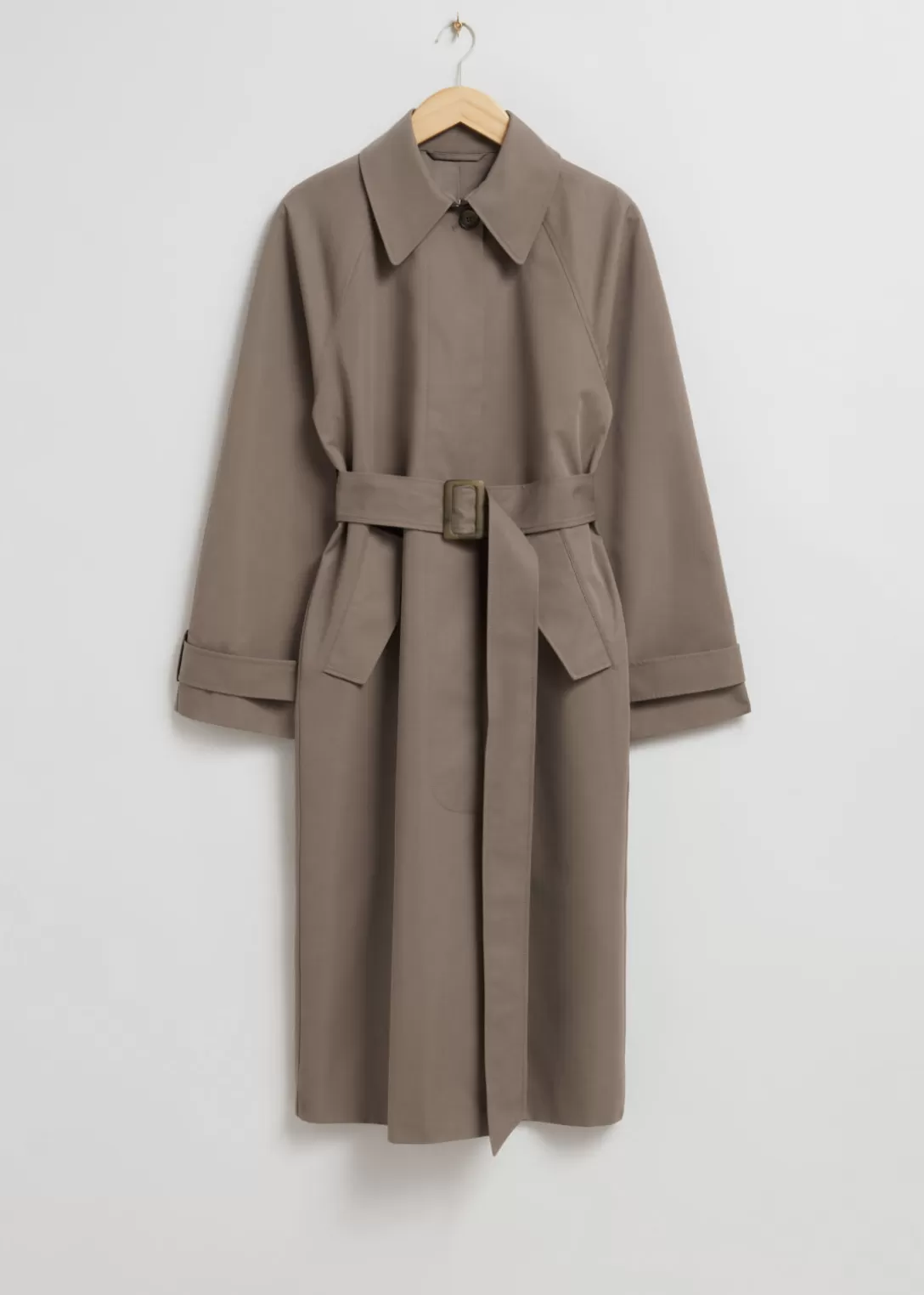 & Other Stories Trench-coat Décontracté Taupe Discount