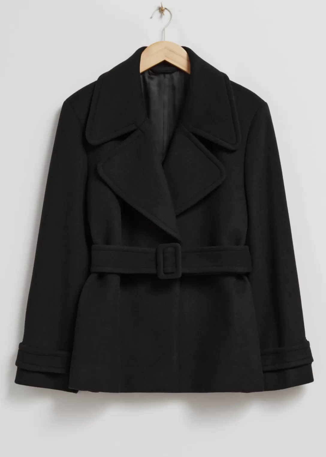 & Other Stories Veste Ceinturée En Laine Cheap